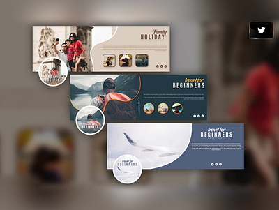 Social Media Banner advertising design banner design branding graphic design logo design traveling traveling banner twitter twitter header twitter profile