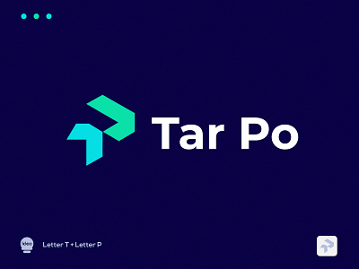 Tp logo icon lettering logo logo design logomark modern motion saas startup tech tp unused
