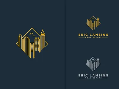 Real Estate Business build building graphic graphic design logo modern newyork real estates ui unique ux
