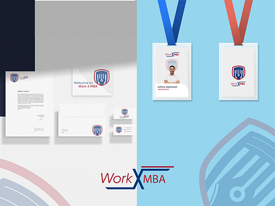 Work X MBA | Logo and Branding branding design education logo graphic design id card design illustration logoideas minimal mockup design stationary mockup type typography university logo vector