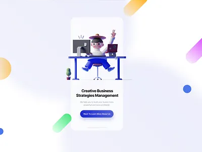 Blur Glass Effect - Mobile Version 3d blur effect figma design glass effect landing page design mobile mobile ui uiux user experiece user interface design user interface design.