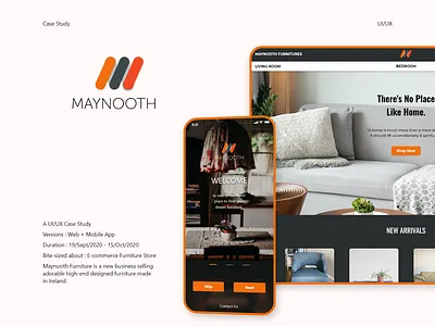 Maynooth Furniture (Case Study) design graphicdesign interface prototyping typography ui uidesign ux uxdesign web