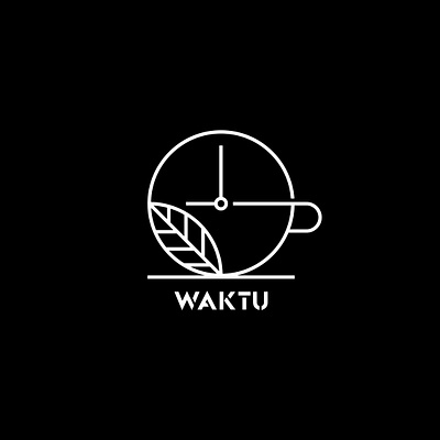 WAKTU bikinlogo brand design brand identity cleanlogo design drink logo food logo logo logodesign monogramlogo selllogo tea logo team