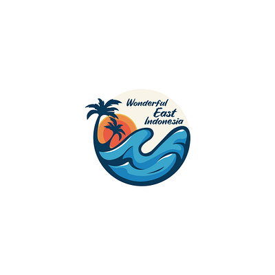 Wonderfull East Indonesia bikinlogo blue brand design brand identity branding cleanlogo design illustration logo logodesign selllogo