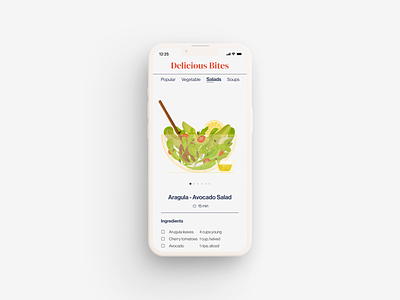 Recipe Blog Illustrations & UI Design design digital food illustration illustration ui