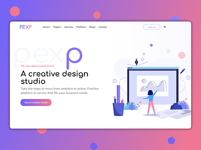 PEXP - Corporate website landing page best shots branding business website clean corporate corporate website creative design designer dribble best shot landing page management system ux design website