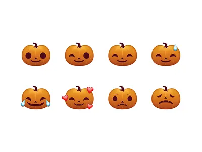 pumpkin icons design figma halloweenicon illustrator sketch
