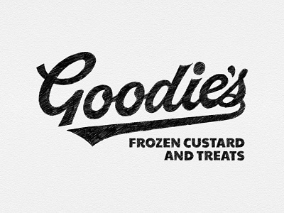 Goodie's Logo Sketch Concepts brand identity custom type custom wordmark goodtype hand lettering handlettering lettering lettering logo logo concept logo design logo designer logo sketch logotype script logo vintage logo wordmark