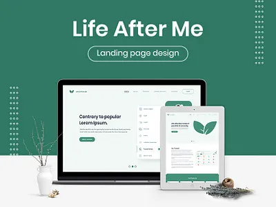 Life After Me Website Landing Page Design adobe photoshop design graphic design photoshop ui ui design uidesign uidesigner uiux uiuxdesign uiuxdesigner