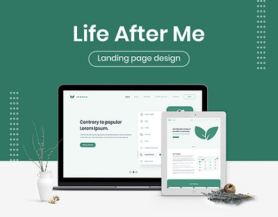 Life After Me Website Landing Page Design adobe photoshop design graphic design photoshop ui ui design uidesign uidesigner uiux uiuxdesign uiuxdesigner