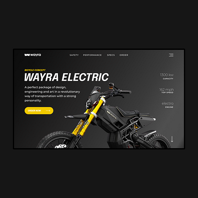 Wayra electric design logo motobike sport ui ui design web webdesign