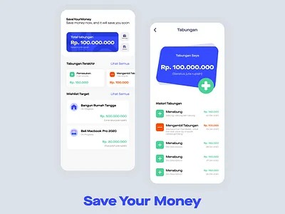 SaveYourMoney app design icon illustration mobile app design typography ui ux