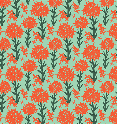 Edgy floral pattern design