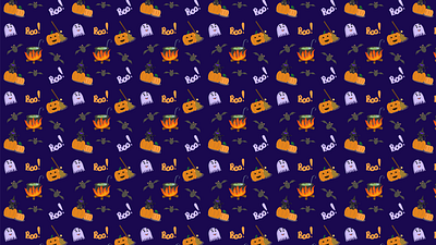 Halloween design flat halloween illustration pattern spooky vector