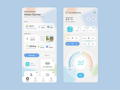 Smart home app app design ui ux