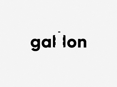 Gallon logotype design gallon gallon logo graphic design illustration illustrator logo logo design logo designer logodesign logodesigner logotype negative space type typo typography vector white space