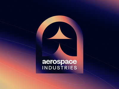 aerospace industries artwork branding design illustration logo space travel vector visual