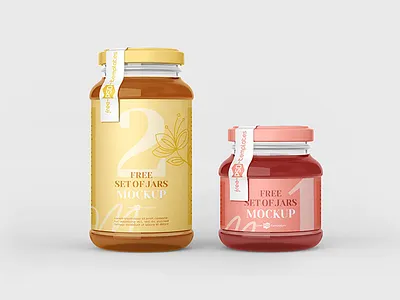 Jam Jar Mockup Set Free PSD freebies mockup
