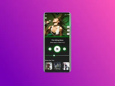 Music Player UX design figma mobile mobile app design mobile design mobile ui ui ui design uiux ux design