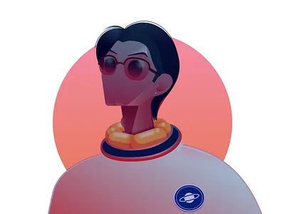 EXPLORER branding character illustration