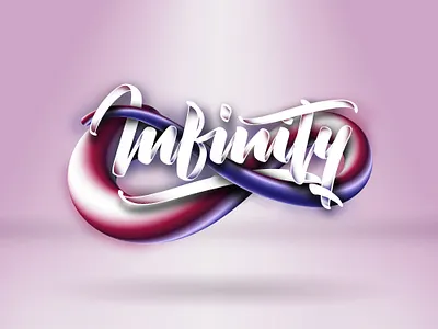 Infinity (Tutorial on description) 3c angeloknf branding calligraphy design illustrator inspiration lettering logo photoshop tutorial type typeface typography