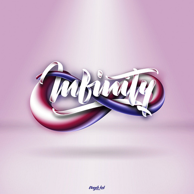 Infinity (Tutorial on description) 3c angeloknf branding calligraphy design illustrator inspiration lettering logo photoshop tutorial type typeface typography