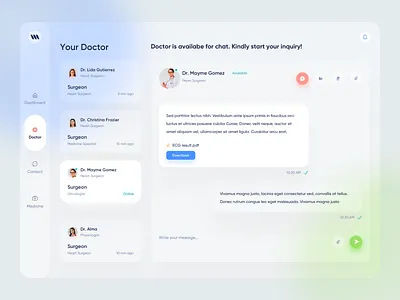Medical Web App clinic doctor appointment health health app health care hospital medical medical app medical care medical design patient patient app product design uidesign uxdesign web app web app design web application web application design web apps