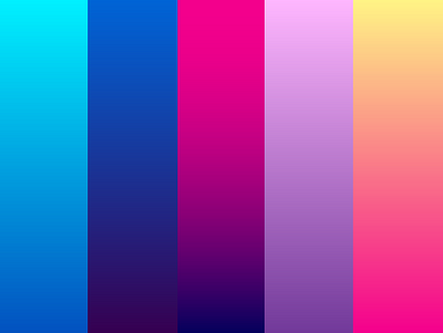 Gradients beautiful blue colors colorscheme cyberpunk gradients happy neon neon light pink yellow