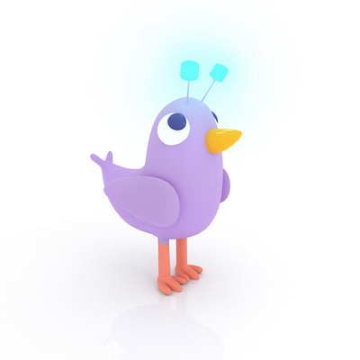 Little Birdy 3d arnoldrender bird bird illustration c4d charachter design cinema4d color