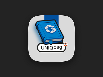 Illustration for the UniqBag series #1 branding icon illustration vector