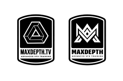 maxdepth brand branding design geometric geometric design geometry logo type vector