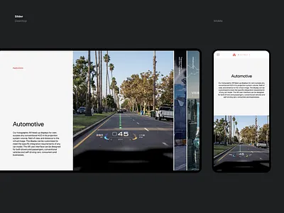 Slider accordion adaptive automotive desktop minimal website