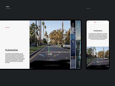 Slider accordion adaptive automotive desktop minimal website