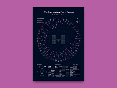 20 Years of Human Presence on the ISS! astronaut data visualisation data visualization data viz infographic iss nasa science space