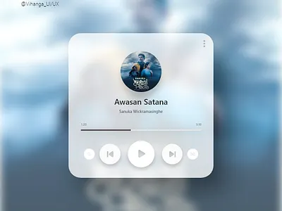 Music Player Widget app design mobile ui music app music player musicpalayewidget ui ui design uiux ux widget