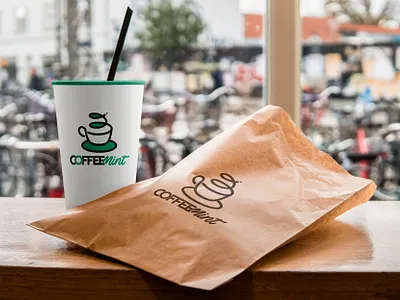 Coffee Mint brand branding cafe coffee coffee mint creative design designer dweet design europe identity logo london mint uk united kingdom
