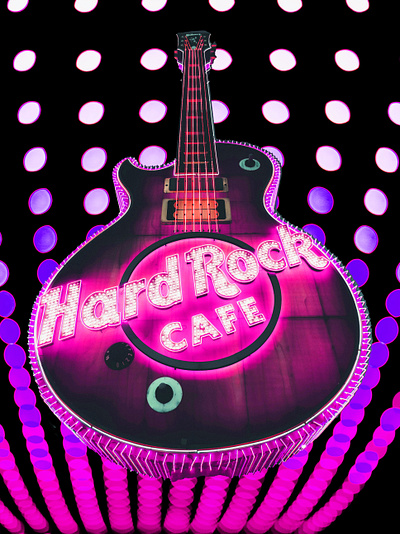 Hard Rock Cafe collage design graphicart graphicdesign hard rock cafe photoshop psychedelic