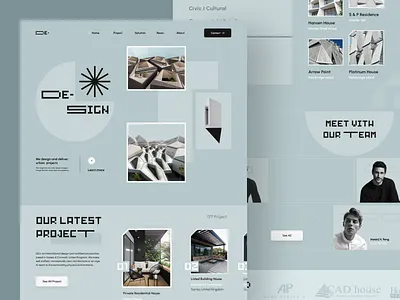 Architectural Studio Website architect architectural architecture architecture design art design studio interior architecture interior design interiors landing minimal mobile orix property real estate sajon typography ui designer web website