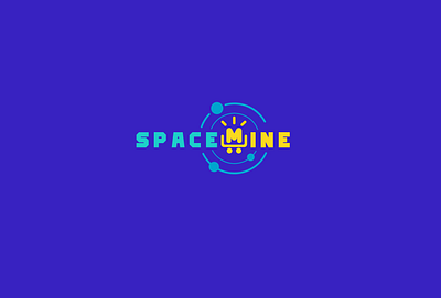 Space Mine asteroid branding design illustration logo logodesign logotype sapce stars universe vector vectors