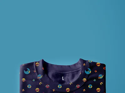 Space Sweater art blue clean design flat illustrator jumper minimal red space sweater treedoi vector yellow