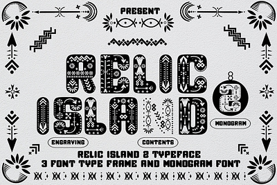 Relic Island 2 design font awesome font design hand drawn lettering logo monograms monongramfont relicksiland typography