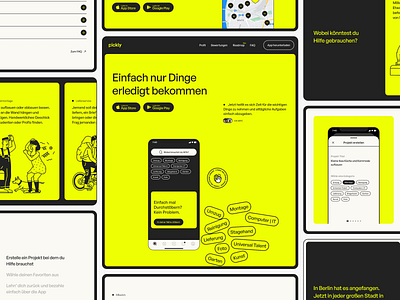 PickAnAnt Rebranding Concept | Project Searching App app landing page clean corporate site design design concept icons illustration landing page minimal rebranding typography ui ui design ui map ux ux design web web design website yellow