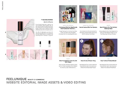 website comms beauty ecommerce ecommerce shop video editing website banner website content