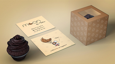 Moon by Mahsa Pastry character design color palette font logo logotype packaging pattern design slogan visit card