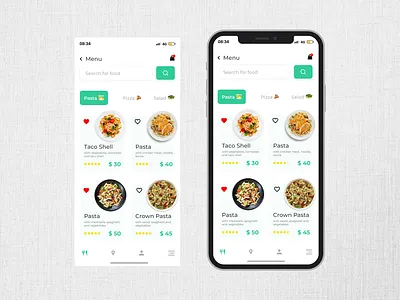 Food menu Daily UI 43 app appdesign branding dailyui design figma food food menu ingredients interface menu ui uidesign uiux uiuxdesign