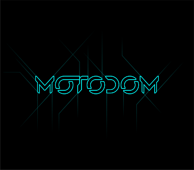 Motodom branding design identity illustration legacy logo logotype mark moto motorcycle sagitov7 tron typography