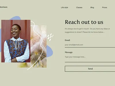 Get in touch page clean daily ui dailyui design ui design web website