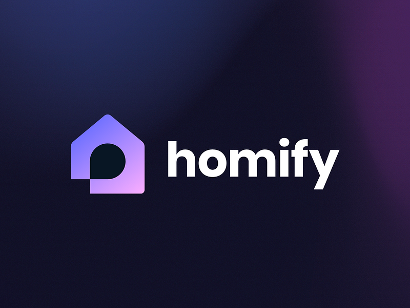 Homify - Logo Design Concept (for sale) brand identity branding design for sale unused buy home house idendity design identity logo logo design logo designer logotype mark media tech digital pin residential sale symbol