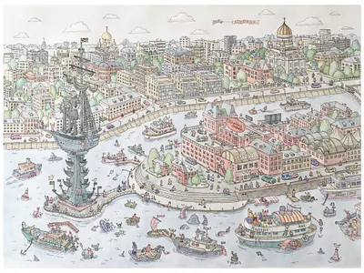 Strelka charachter charachter design design flat graphic illustration logo photoshop vector web