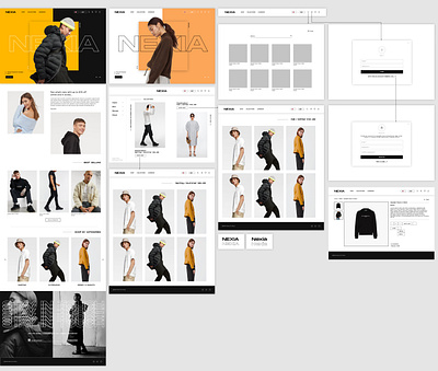 Nexia - Ecom Website branding flat front end development illustration layout react ui web